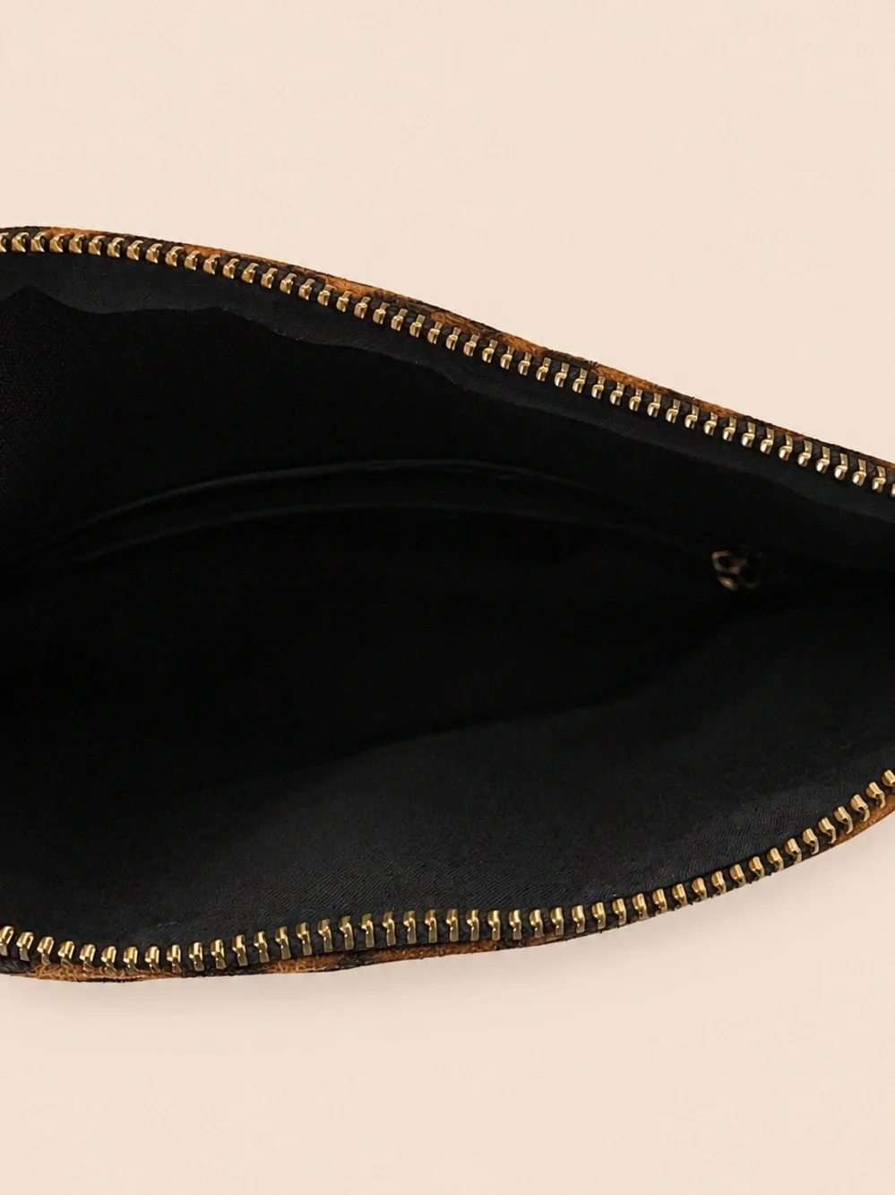 Sole Society Leopard Print Fold-Over Clutch with Tassel